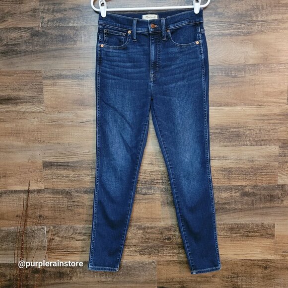 Madewell Jeans 28 Skinny 10" High Rise Vienna Wash AF686 Tummy Control Stretch - Picture 1 of 12